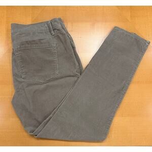 Ann Taylor LOFT Modern Skinny Tan Khaki Corduroy Pants Sz 8